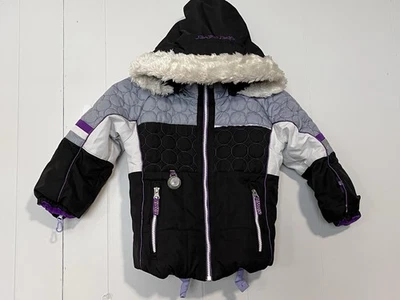 Chaqueta de esquí de invierno Obermeyer 4T para niñas, función I-Grow, capucha extraíble niño pequeño Foto 1 de 4