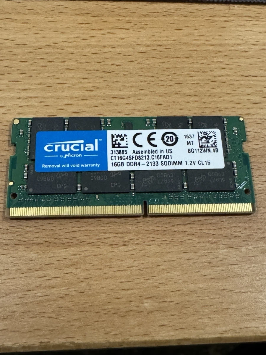 Crucial 16GB DDR4-2133 UDIMM メモリー　2枚 crucial DDR4 2133 16GB 2枚 計32GB 増設メモリ ノート用 Crucial DDR4