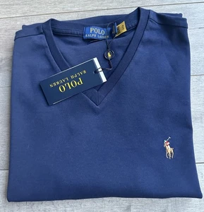 Neu mit Etikett $ 60 Polo Ralph Lauren INDIVIDUELLES KURZÄRMLIGES T-SHIRT SLIM FIT GRÖSSE S - Bild 1 von 3