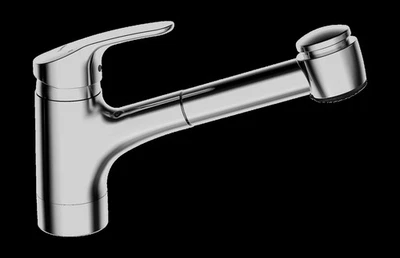 Rubinetto cucina HANSA HANSAMIX, collegamento tubi flessibili a pressione, sc... - Immagine 1 di 2