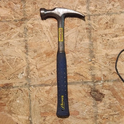 Estwing Ball Peen Hammer 16 oz E3-16BP Made in USA Blue Shock Reduction Grip - image 1 of 4