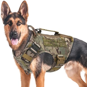 Tactical Dog Backpack Harness for Large Breed Original Design Metal Buckle Ve... - Picture 1 of 6