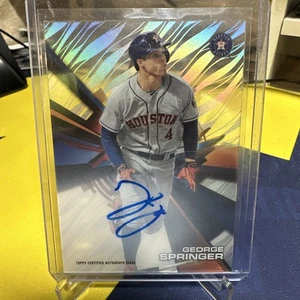 2015 Topps High Tek George Springer Autograph Auto - Signed On Card - Picture 1 of 2