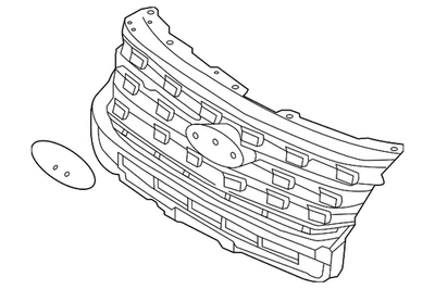 Genuíno Ford 2016-2019 Ford Police Interceptor Utility - Grelha FB5Z-8200-GB - Imagem 1 de 4