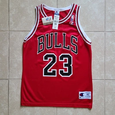 Camiseta deportiva vintage Michael Jordan Chicago Bulls Champion nueva con etiquetas Foto 1 de 4