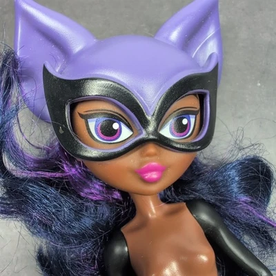Cat Woman Nude Doll Purple Black Hair & Hat 10" - 11" DC Super Hero Girls - Image 1 of 4