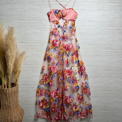 Для любви и лимонов макси платье цветочная вышивка чистый маленький - Изображение 1 из 4