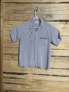Florida Palm Men’s 60s Mod Resort Button Down Shirt Size S 14-14 1/2 VTG Retro - Picture 1 of 18
