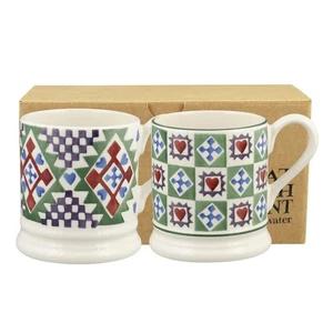 Emma Bridgewater Juego de 2 tazas de media pinta de loza inglesa - Imagen 1 de 11
