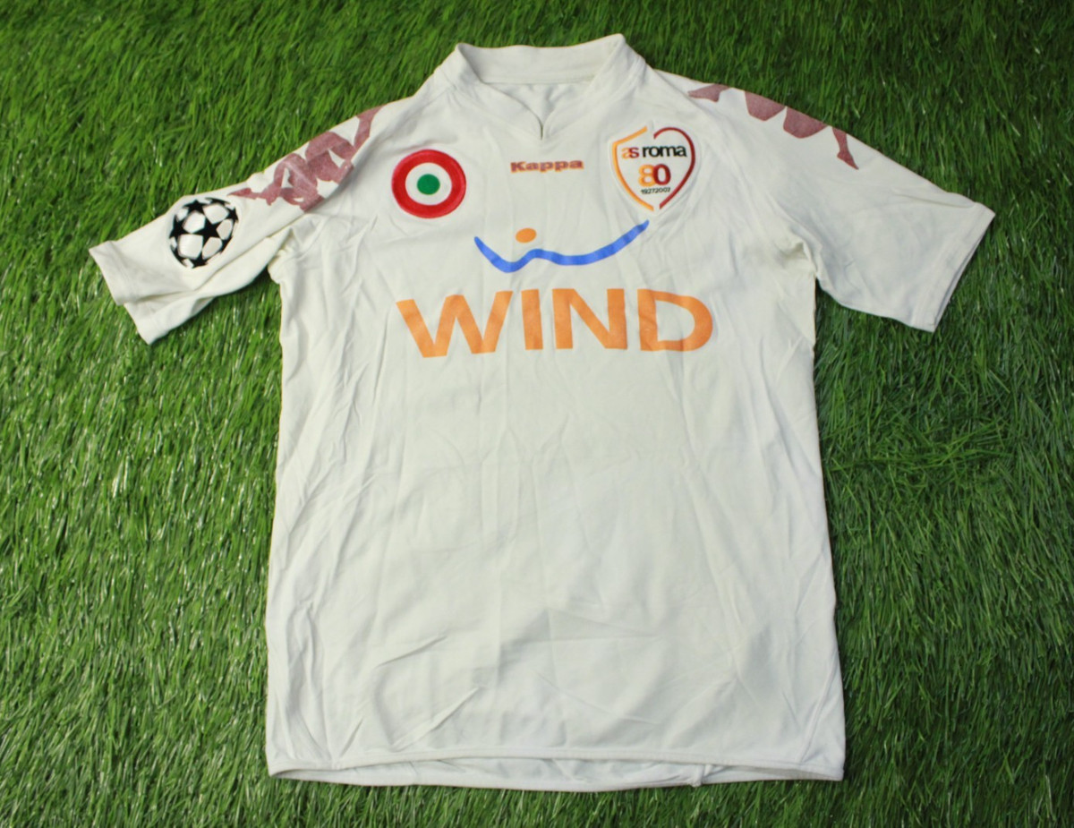 2000-01・Kappa AS Roma 半袖ユニフォーム　Lサイズ 2000-01・Kappa AS Roma 半袖ユニフォーム Lサイズ - メルカリ
