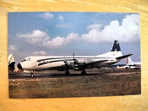 Los Angeles Dodgers Baseball Team Lockheed L-188 Electra Postcard Sports - Picture 1 of 2