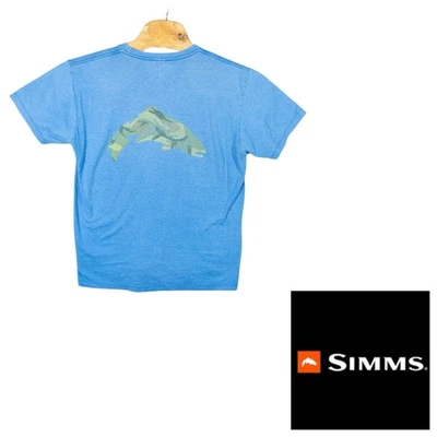 Simms Fishing Products Mens Large T Shirt Camouflage Fish Outdoors Gorpcore - Image 1 of 4