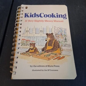 1987 Kids Cooking A Very Slightly Messy Manual Klutz Press - Picture 1 of 8