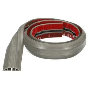 4ft Kabelabdeckung Boden B0.55"xH0.28" Verstecken Drahtabdeckungen Hellgrau - Bild 1 von 7