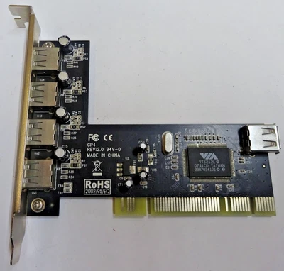 VIA *** VT6212L***USB 2.0 PCI Controller Karte ***#GK12526 - Bild 1 von 4
