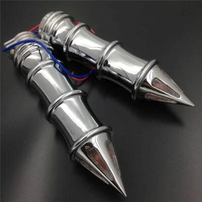 Empuñaduras de manillar cromadas de 22 mm señales de giro aptas para Suzuki GSXR GSX-R 600 750 1000 Foto 1 de 4