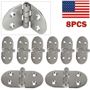 8PC Marine Boat Hinges Stainless Steel Butterfly Door Hinge 3" X 1.5" - Picture 1 of 8