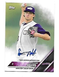 AUTOGRAFO SPENCER ADAMS 2016 TOPPS PRO DEBUTTO ROOKIE #24 GRATUITO COMBINATO S/H - Foto 1 di 1