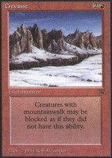 Italian Crevasse ~ Near Mint Legends Foreign MTG Magic UltimateMTG Red Card