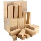  32 PCS Basswood Carving Blocks Set, 2 Sizes Soft Solid Unfinished Wood 
