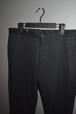 Pantalones de algodón negros jacquard Dries Van Noten talla 52 Foto 1 de 4