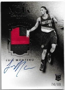 2015-16 Panini Noir Black & White LUIS MONTERO Auto Rookie Jersey Patch /99 - Picture 1 of 2