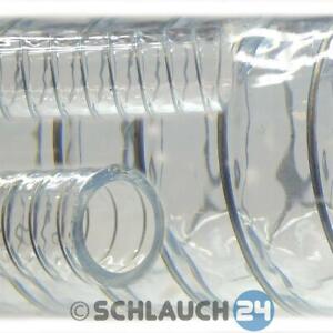 Saugschlauch Spiralschlauch Stahlspirale Abwasserschlauch transparent(Meterware)