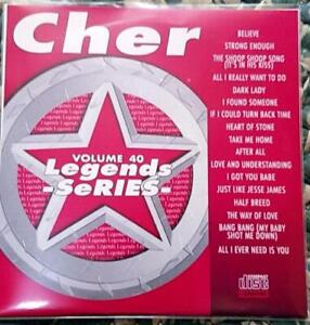 Legends Karaoke Cdg Cher Oldies Pop #40 17 Songs Cd+G Believe,Heart Of Stone