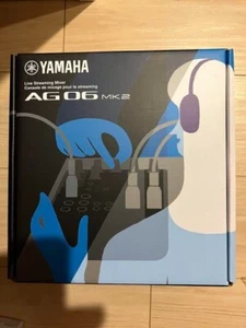 Yamaha AG06MK2 6-Channel Mixer and USB Audio Interface (Black) NEW - Picture 1 of 6