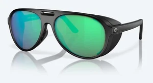 NEW Costa Del Mar Grand Catalina Matte Black / Green Mirror Polarized Glass 580G - Picture 1 of 6