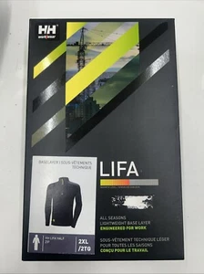 Helly Hansen Black Base layer Top2XL- LIFA Half Zip - Picture 1 of 7