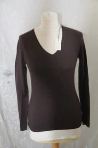 ORIGINAL HARRIS WILSON Pullover mit Wolle braun mit Ellbogen Gr. 3 neu - Bild 1 von 1