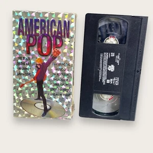 American Pop VHS 1998 Morrison Hendrix Joplin Skynyrd Music Animation cartoon - Imagen 1 de 8