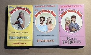 LOT OF 3 vintage SWEET VALLEY HIGH paperbacks KIDNAPPED PROMISES RAGS TO RICHES - Imagen 1 de 3