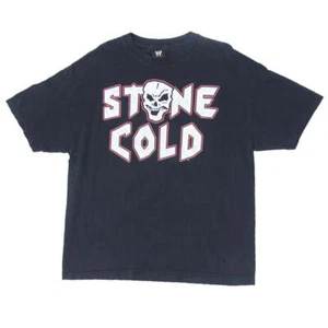 2002 Vintage Stone Cold Bullet Proof Skull T-Shirt WWE Black 2XL - Picture 1 of 3