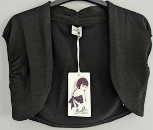Ladies Belle by Oasis Black Sparkle Shrug Cardigan. Size 10. New with labels. - Picture 1 of 5