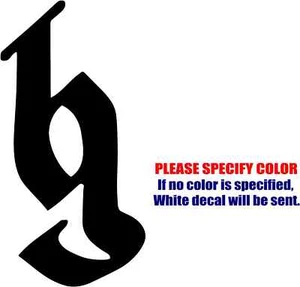 Brantley Gilbert BG Singer Vinyl Aufkleber Sticker Auto LKW Fenster verschiedene Größen - Bild 1 von 4