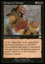 Magic the Gathering MTG Unnatural Hunger (169) Mercadian Masques   LP