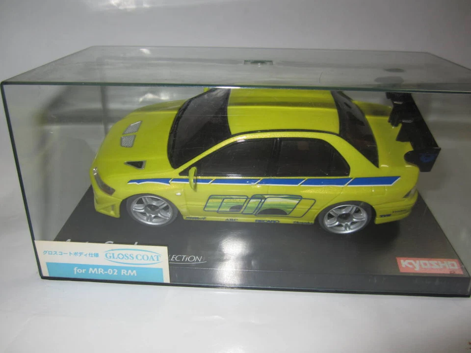 Kyosho ASC Mini-Z Fast & Furious 2 Mitsubishi Lancer Evo VII Yellow - Image 1 of 4