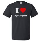 I Love My Gopher T Shirt I Heart My Gopher Tee