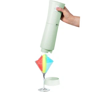 PREMIUS Rechargeable Cordless Hawaiian Shaved Ice Maker, Snow Cone Machine, Mint - Picture 1 of 7