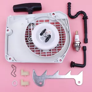Avviatore di avviamento per rinculo per Stihl 036 MS360 con kit punta per cane linea olio carburante - Foto 1 di 6