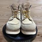 Red Wing 8173 Mock Toe Lace-up Work Boots US-8.5D Beige Leather From Japan