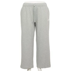 Nike Plus Size Sportswear Club Fleece Mid Rise Wide Leg Sweatpants Dark Grey Hea - Picture 1 of 1