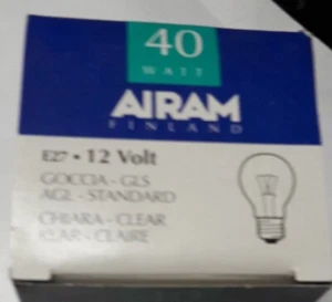 LAMPADA INCANDESCENZA BASSA TENSIONE A55 E27 12V- A55 E27 24V 40-60-100w - Imagen 1 de 7