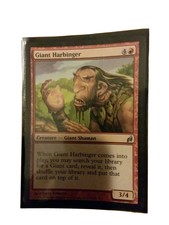GIANT HARBINGER Magic The Gathering Uncommon Lorwyn Red Giant Shaman Card