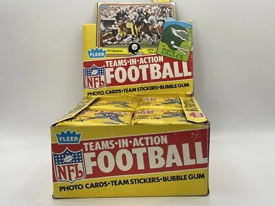 1981 Fleer Teams in Action Football single wax pack - Image 1 of 3