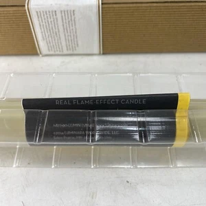 Pottery Barn Flickering Flameless Natural Taper Candle - 8" - MSRP $59 - New - Picture 1 of 6