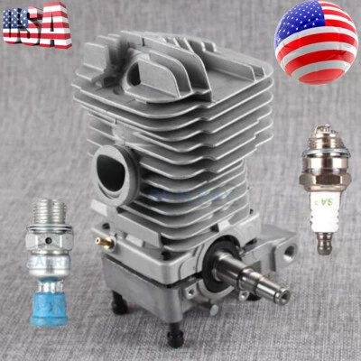 REALRAY For STIHL MS390 MS290 MS310 029 039 Engine Motor Cylinder Piston Crankshaft 49MM