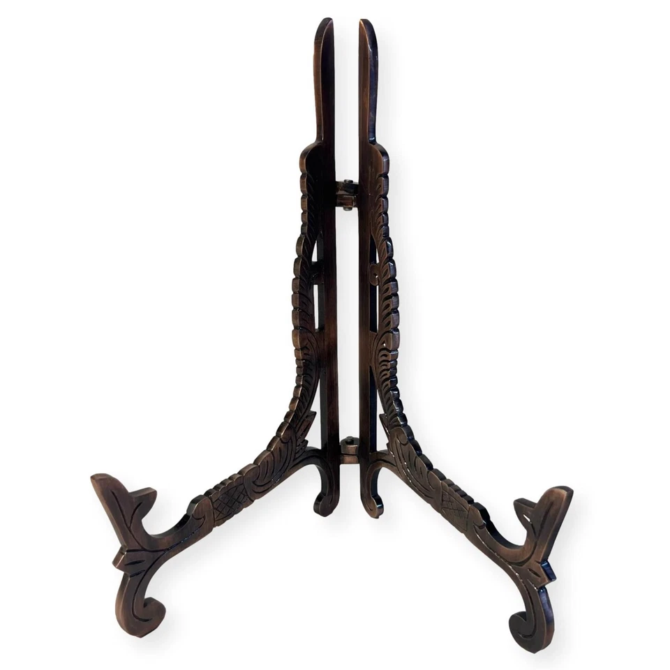 THORNESS Grande cavalletto in metallo 10 pollici finitura rame antico | supporto piastra | supporto display